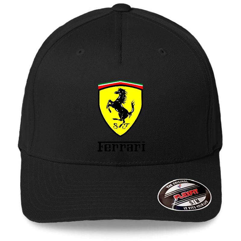 Ferrari Symbol Premium Flat Bill Snapback Caps